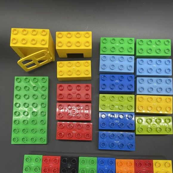Lego Duplo Building Blocks Lot of 95 Pieces Flowers Vehicle Window Toddler Toys - Picture 8 of 10